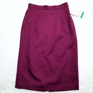 Vintage NWT Worthington purple pencil skirt